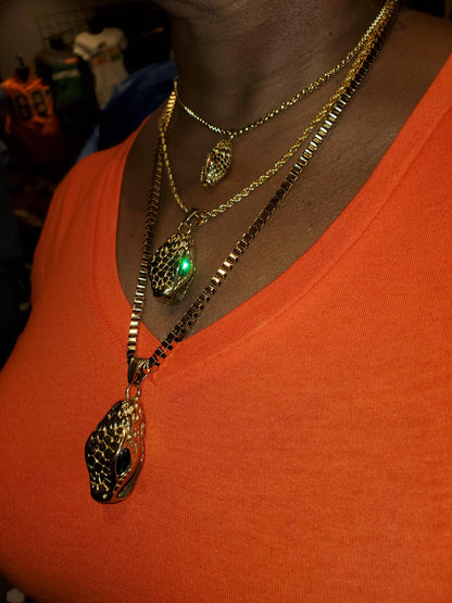 FAMU Medium Snake Head Necklace